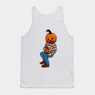 Pumpkin Boy Sitting Tank Top